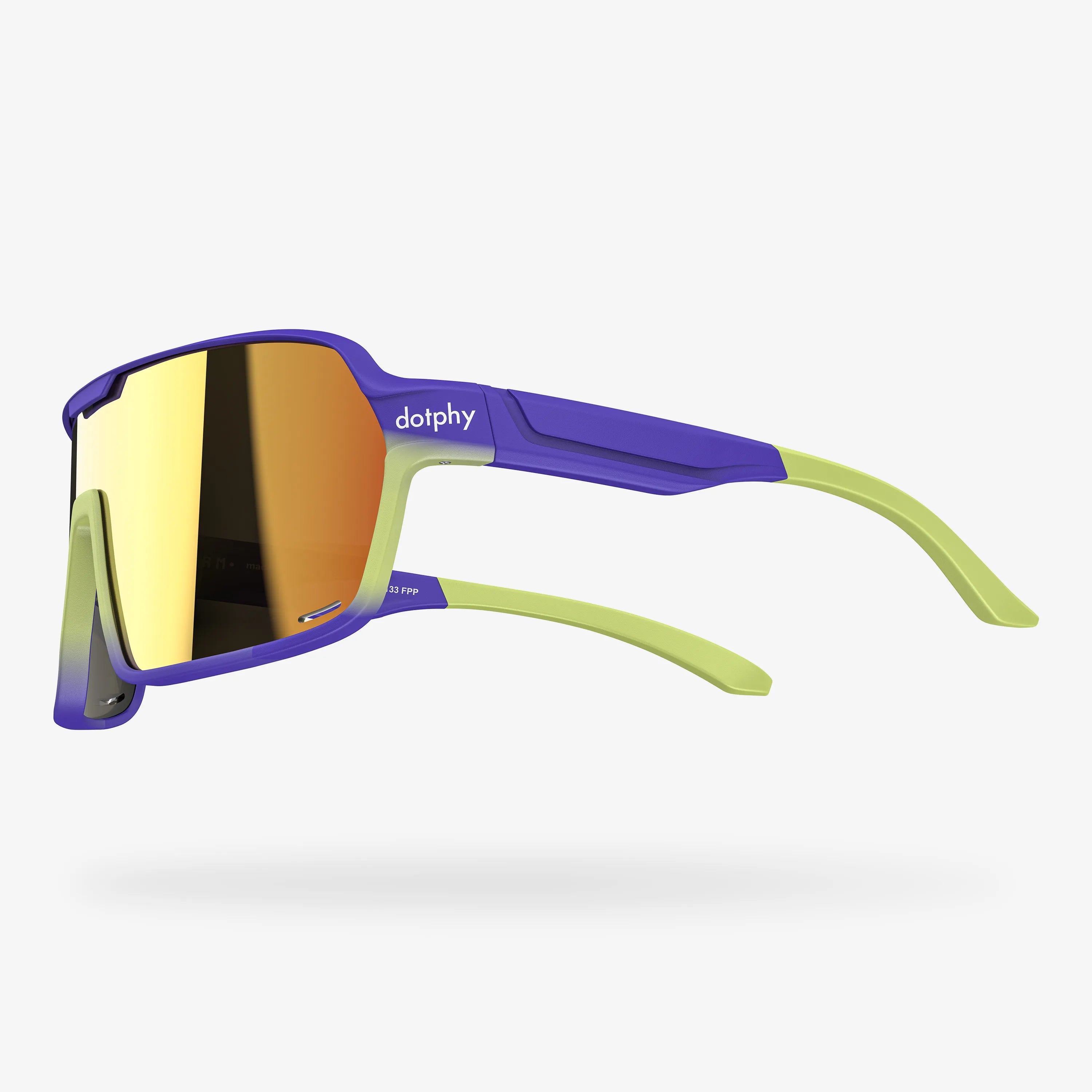 Reform Blissful Purple Rectangle Sport Sunglasses