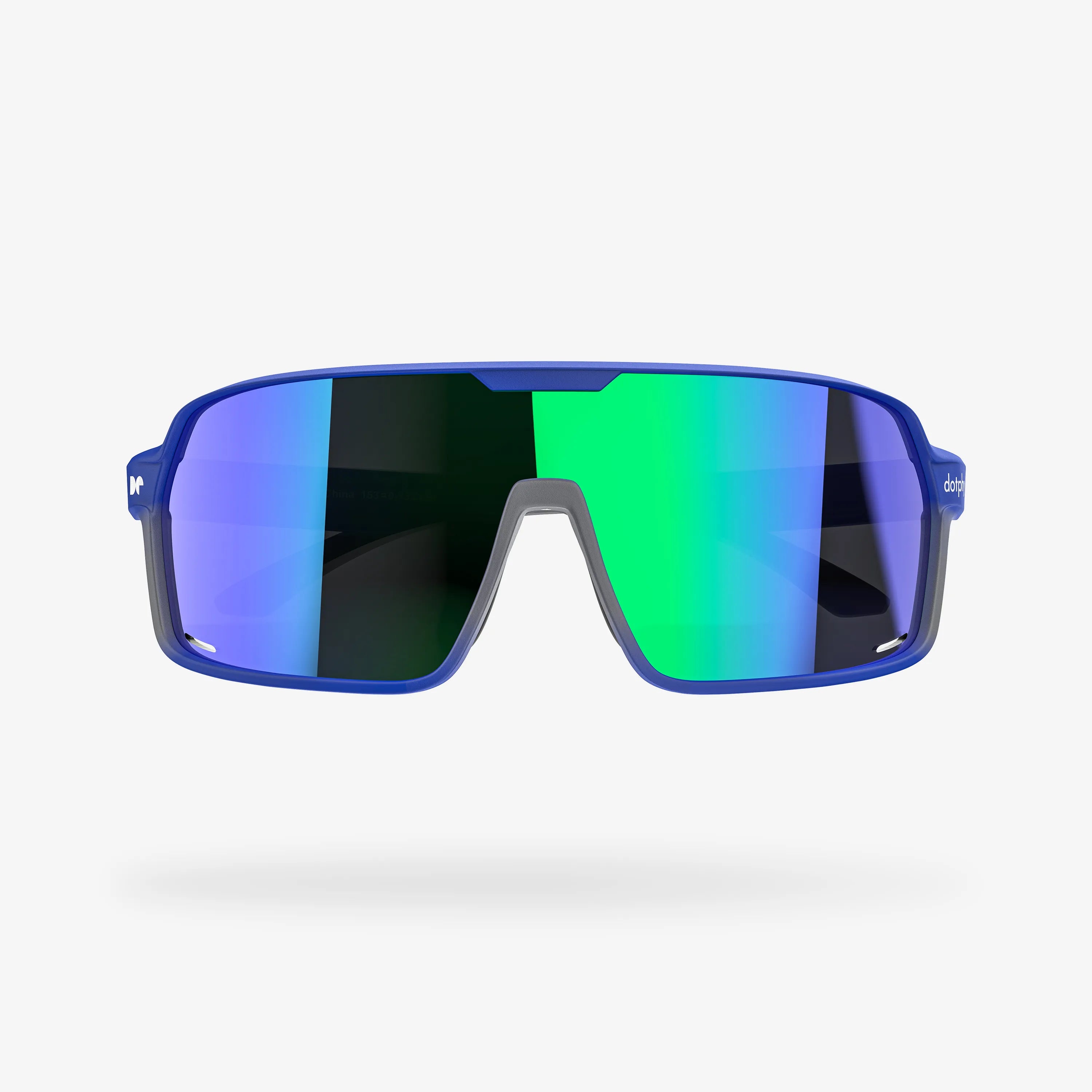 Reform Cyber ​​Blue Rechteckige Sport-Sonnenbrille