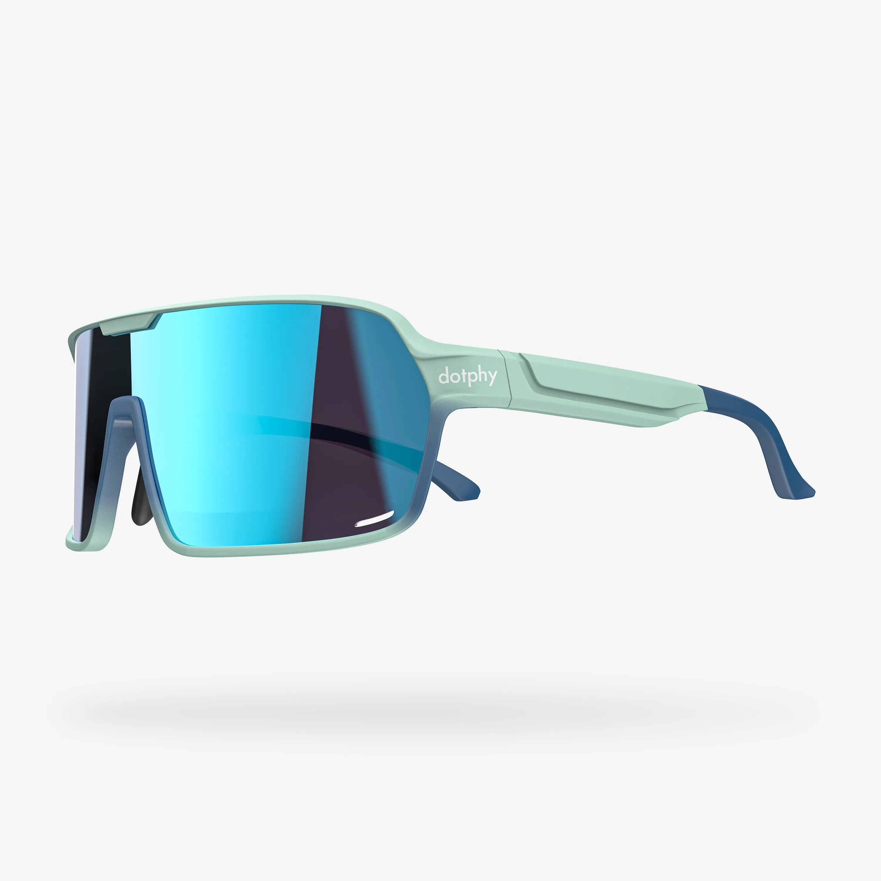 Reform Green Lily Rectangle Sport Sunglasses