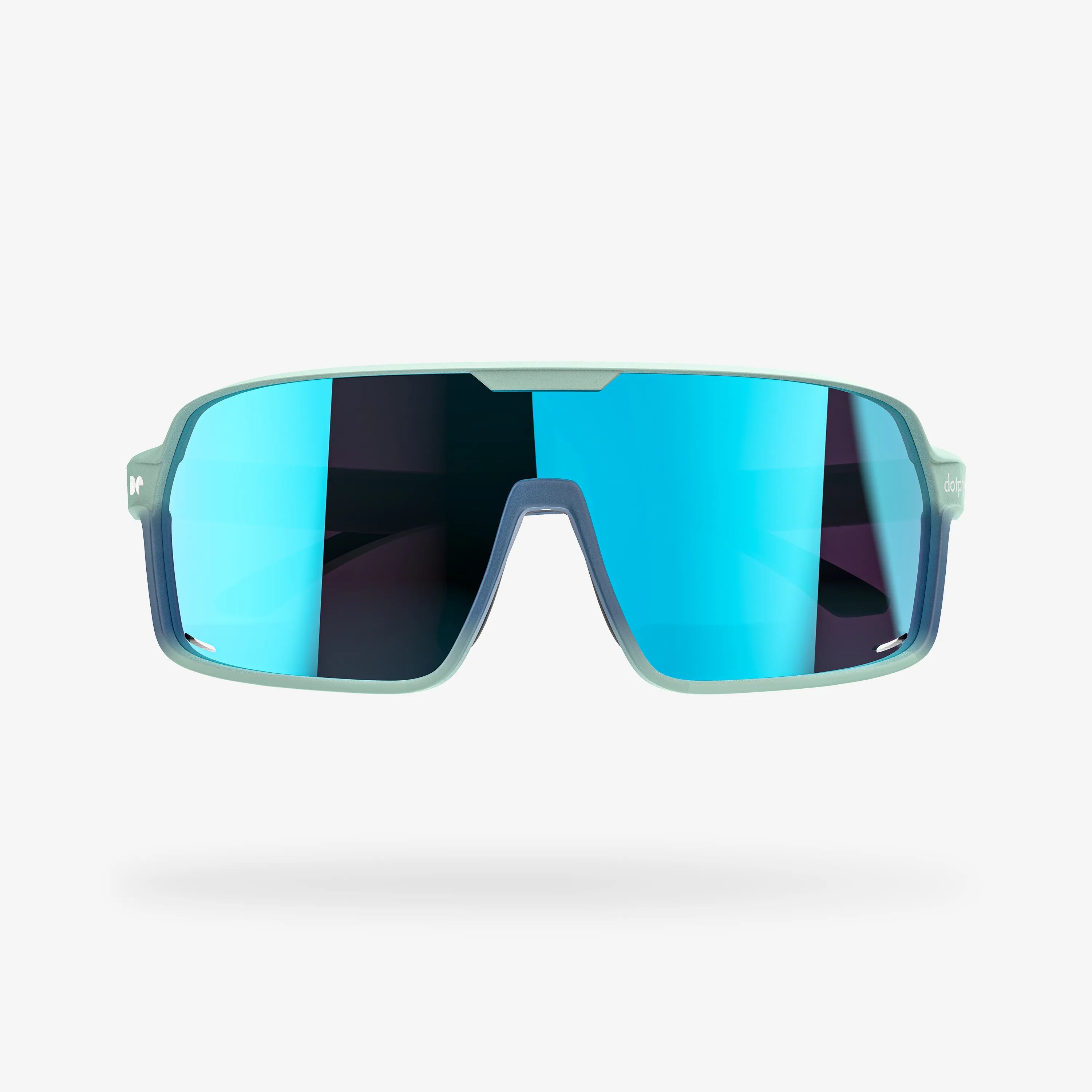 Reform Green Lily Rectangle Sport Sunglasses グリーンの長方形のスポーツサングラス