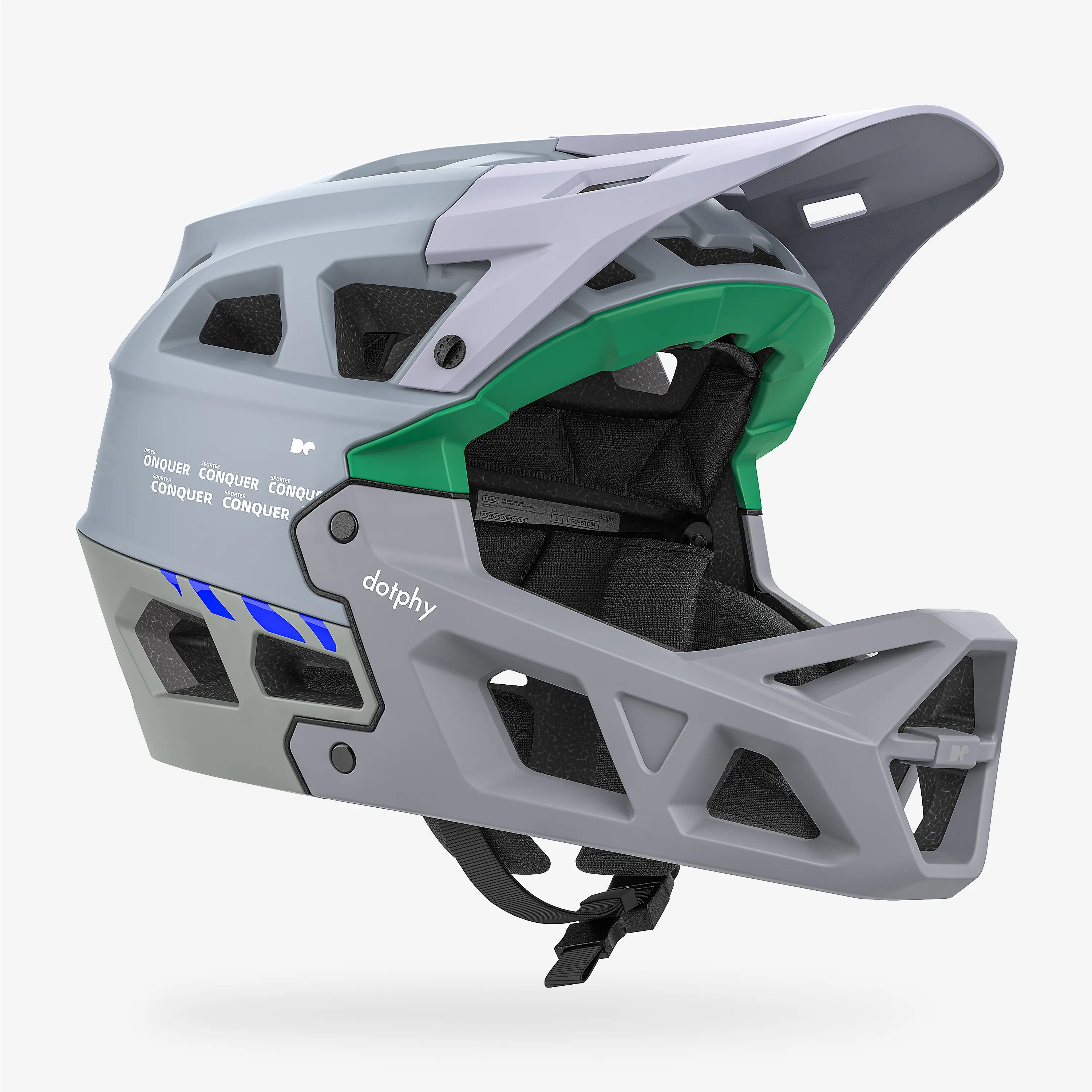 Sporter Conquer Glacier Blue Mountain Bike Helmet