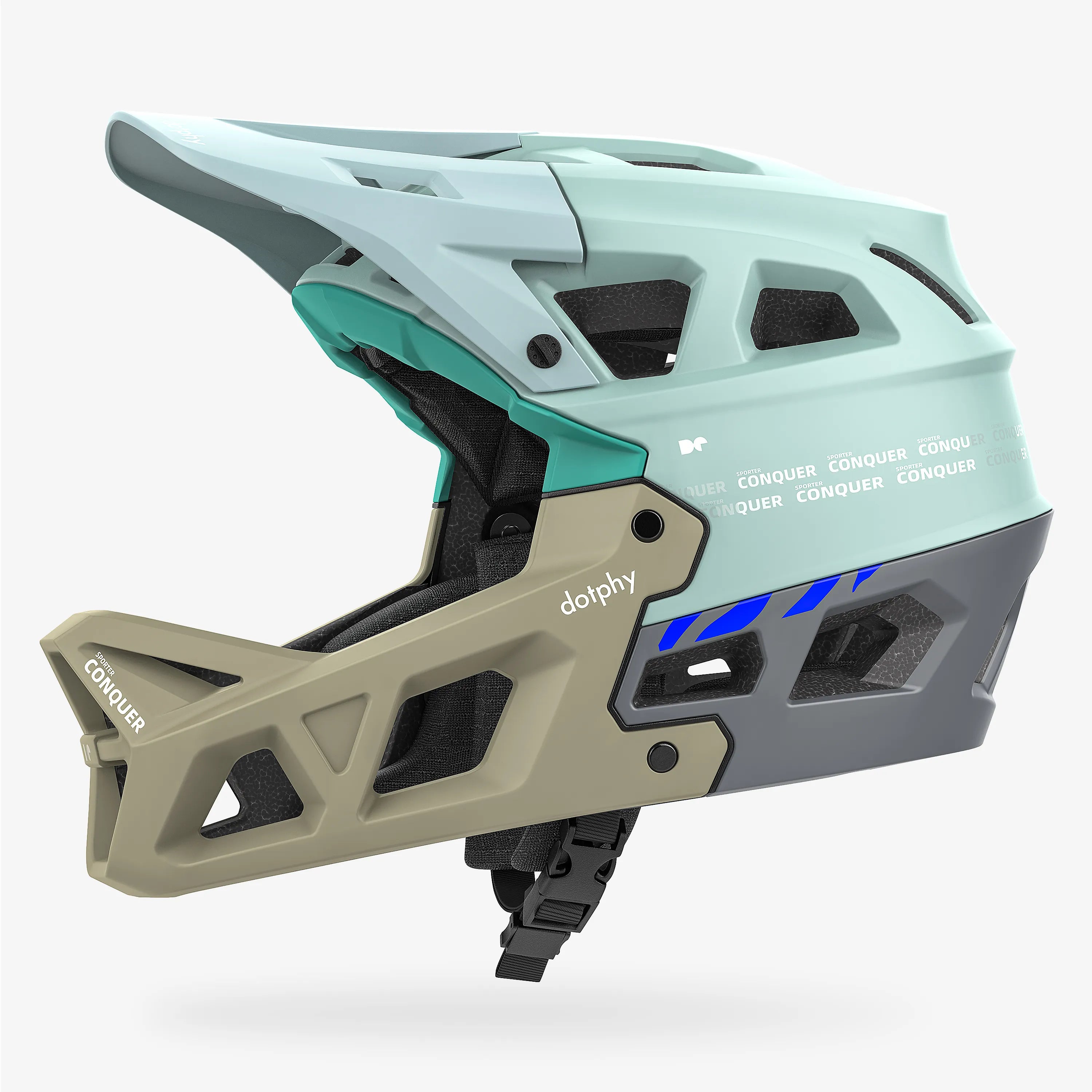 Sporter Conquer Tiffany Green Mountain Bike Helmet