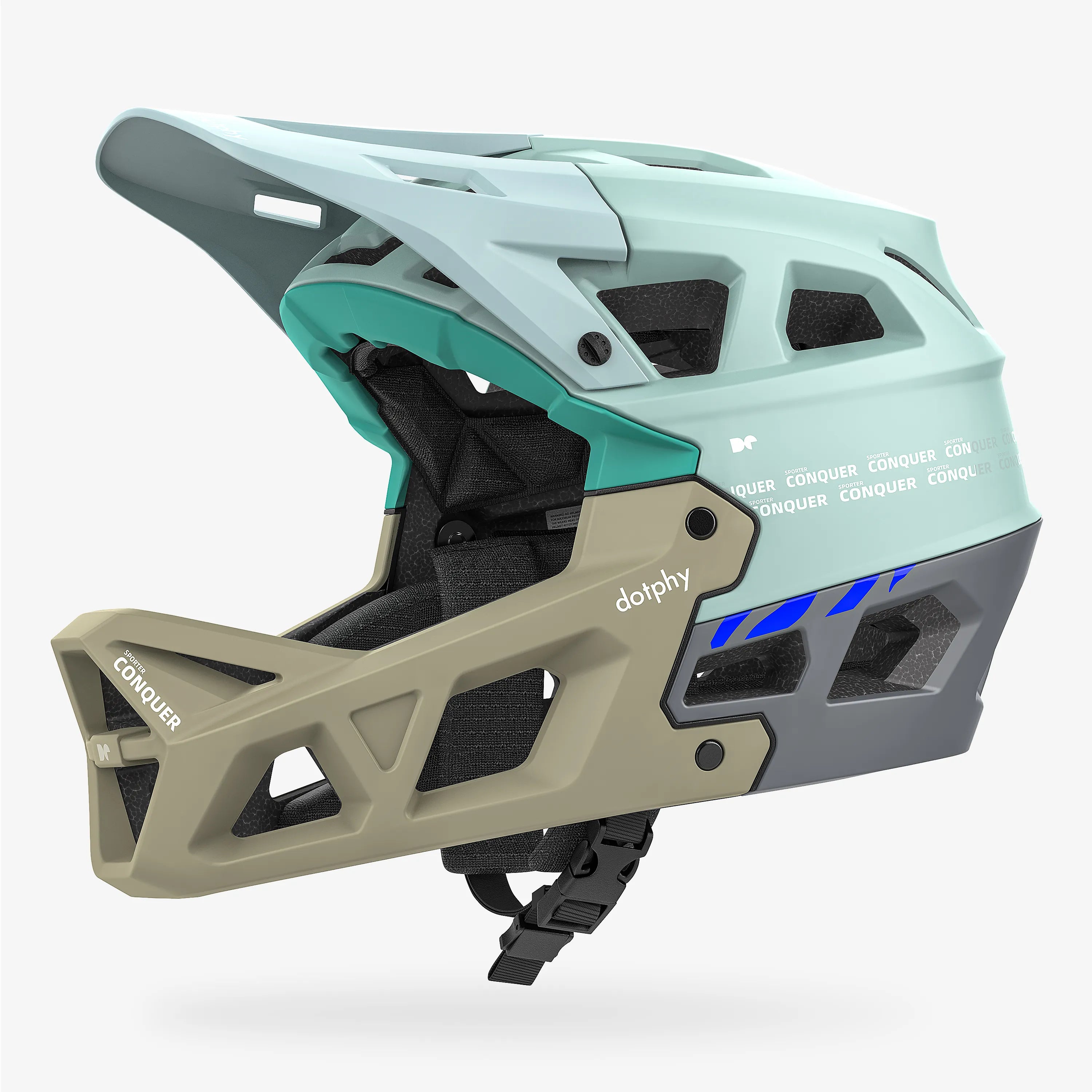 Sporter Conquer Tiffany Green Mountain Bike Helmet