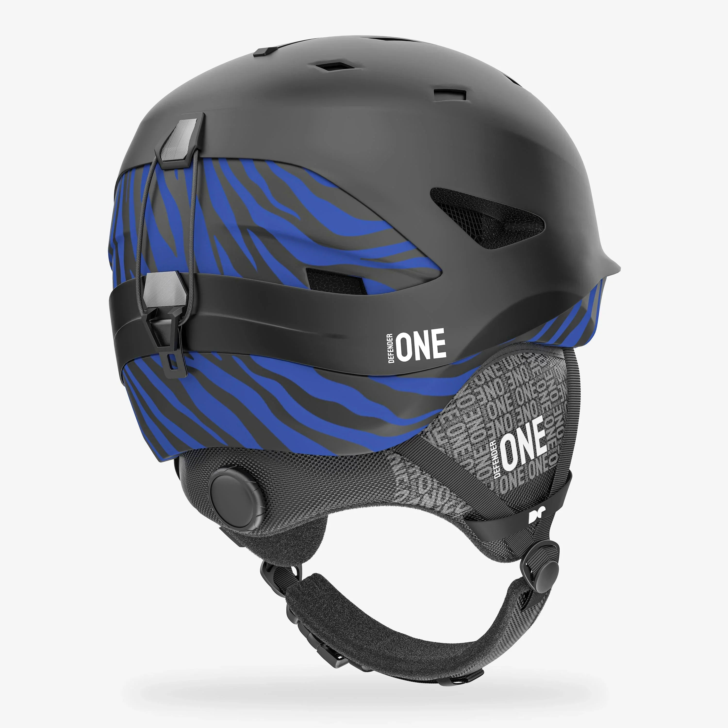 Defender One Matte Black Ski Helmet