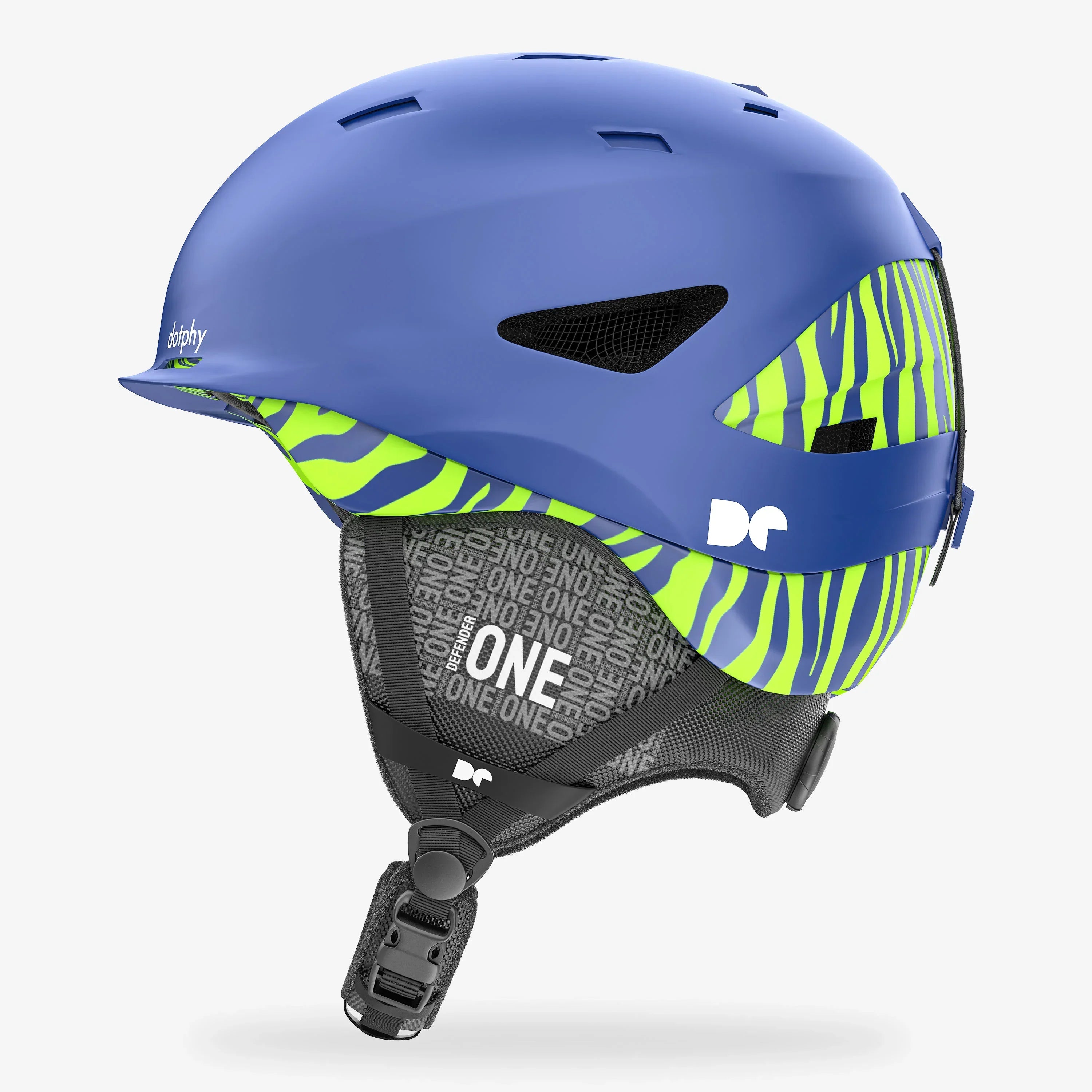 Defender One Royal Blue Ski Helmet